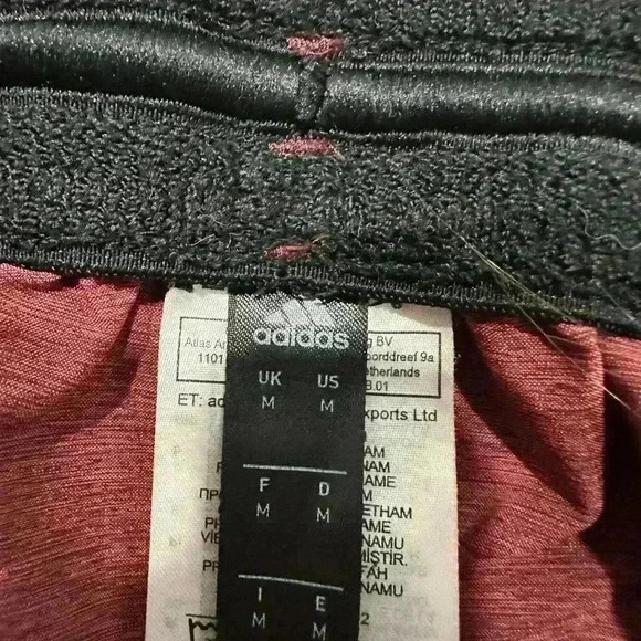 Adidas Climalite Maroon Men’s Athletic Shorts Size Medium Breathable - Picture 6 of 6